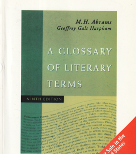A GLOSSARY OF LITERAARY OF TERMS ( M.H. Abrams Geoffrey Galt Harpham ) 9 Edition