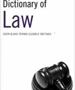(dictionary of law ( fourth edition