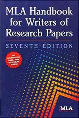 روش تحقیق MLA Handbook for Writers of Research Papers 7 edition