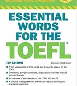 ESSENTIAL WORDS FOR THE TOFEL