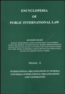 ENCYCLOPEDIA OF PUBLIC INTERNATIONAL LAW ( Rudolf Dolzer dr.iur . s.j.d )