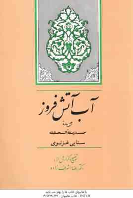 آب آتش افروز ( مجدود بن آدم سنایی دکتر رضا اشرف زاده ) گزیده حدیقه الحقیقه سنایی غرنوی