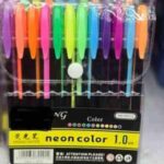 خودکار نئونی 12 رنگ فانتزی کد 12-103