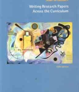 Writing Research Papers Across the Curriculum / نوشتن مقالات پژوهشی در سراس