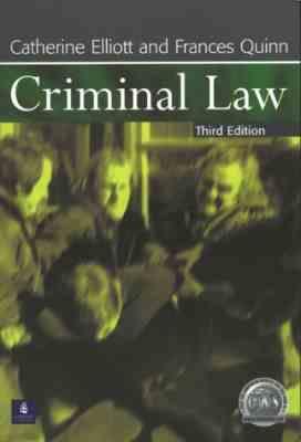 Criminal Law ( Catherin Elliott - Frances Quinn )