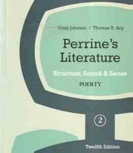 Perrines Literature 2 : Structure Sound & Sense (AP Edition) شعر انگلیسی
