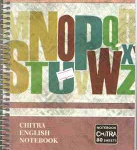 دفتر 80 برگ – 2 خط انگلیسی — سیمی