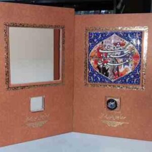 مثنوی معنوی ( مولانا جلال الدین محمد بلخی ) جلد کاشی کاری قاب