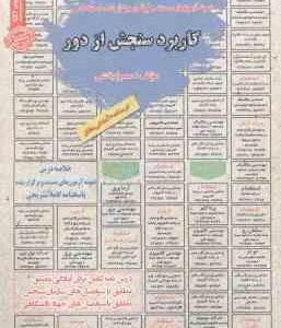 کاربرد سنجش از دور : نمونه آزمونهای استخدامی ( سمیرا بخشی )