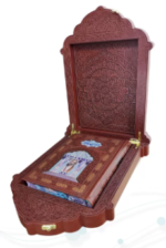 حافظ ( گلاسه وزیری - تمام مصور - چرم - جعبه دار - مدل مقبره )