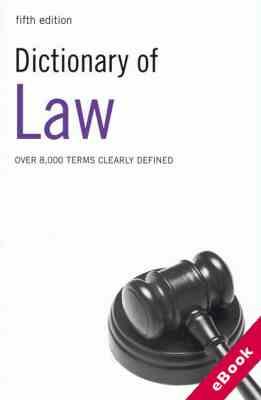Dictinary of low ( Bloomsbury Publishing )