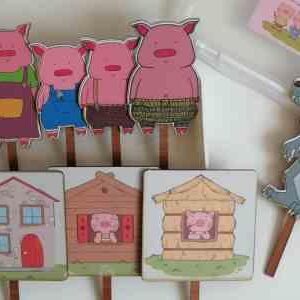 بازی فکری : مجموعه داستانهای نمایشی - سه بچه خوک