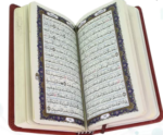 پک 2جلدی سایز پالتویی قرآن و حافظ ( چرم - قابدار - پلاک دار - کاغذ تحریر )
